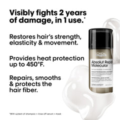 L'Oréal Professionnel Paris pump dispenser close-up for easy precise application