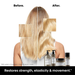 L'Oréal Professionnel Paris serum texture close-up showing lightweight penetration