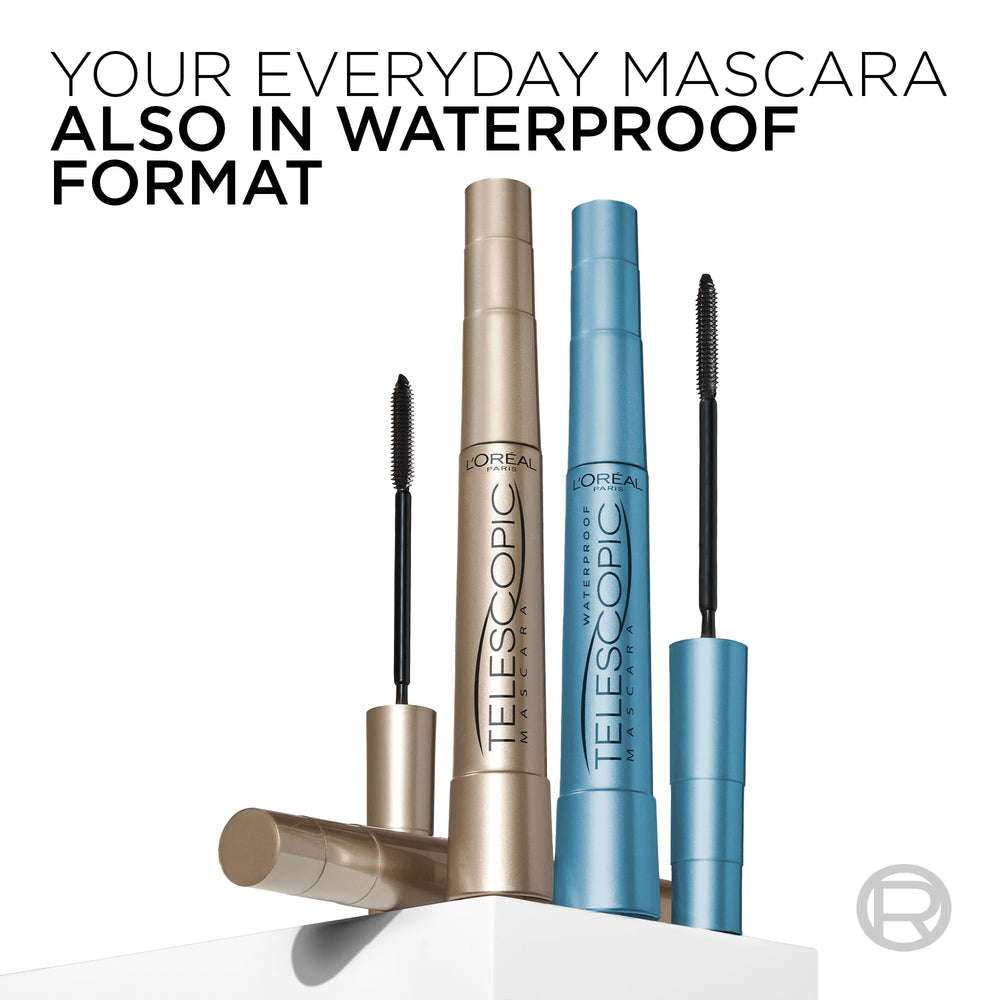 L'Oreal Paris Telescopic in makeup bag showing portability and on-the-go use