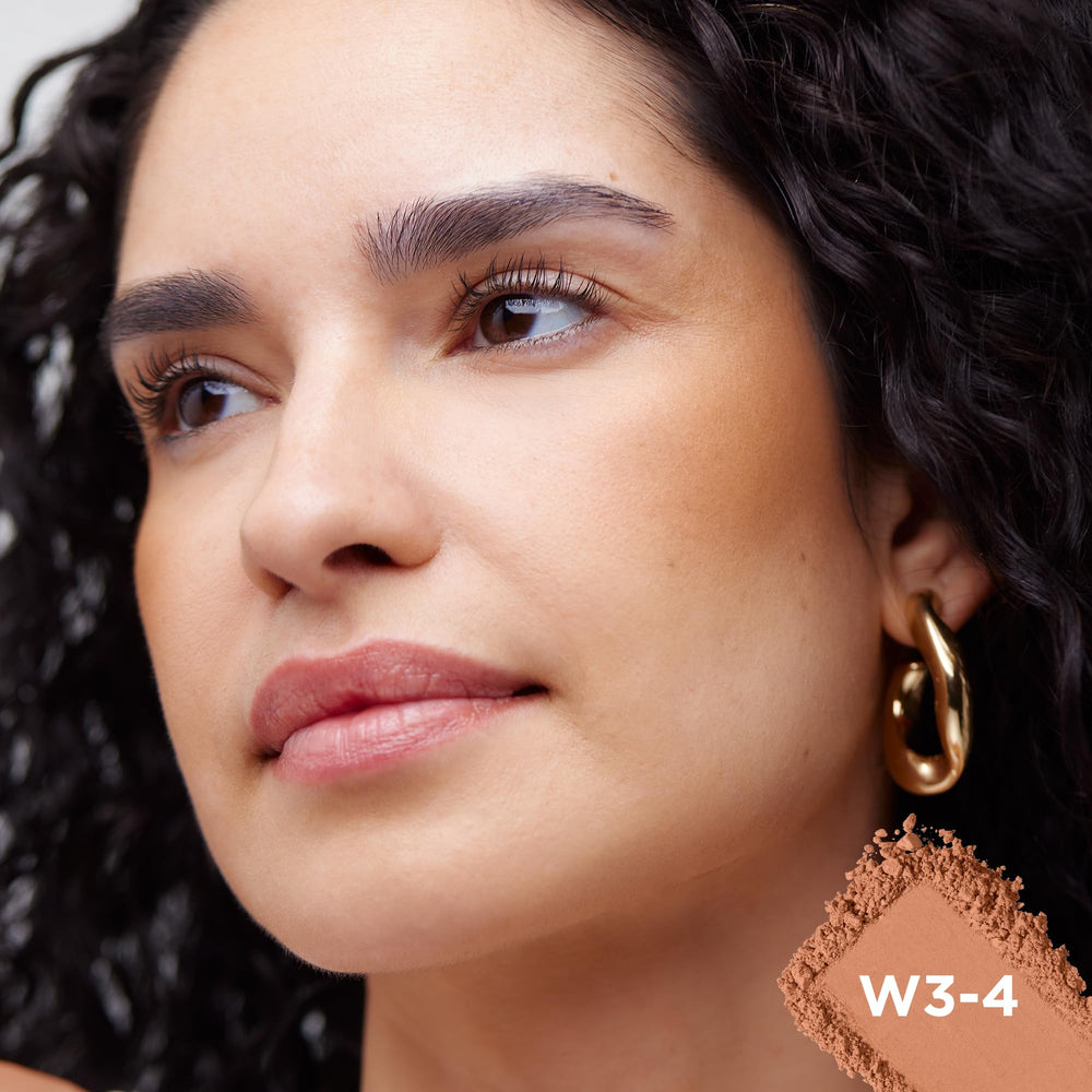 L'Oreal Paris swatch on skin demonstrating true-to-tone color payoff and natural finish