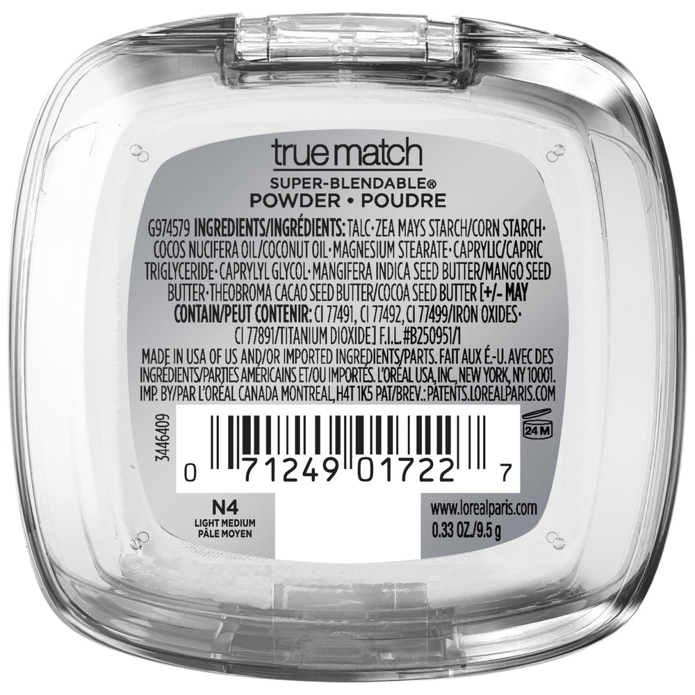 L'Oreal Paris compact inside a clutch for on-the-go touch-ups and shine control