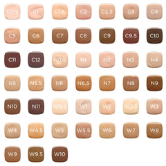 L'Oreal Paris wrist swatches of C3 shade illustrating undertone match and shade accuracy
