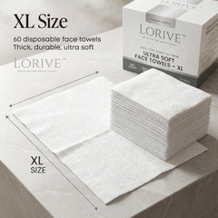 LORIVE close-up cotton texture highlighting softness and lint-free finish