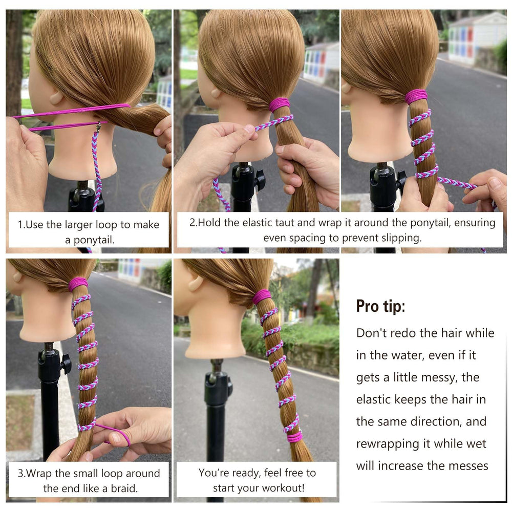 LOTMIAI worn by runner outdoors showing comfortable, no-tangle ponytail control