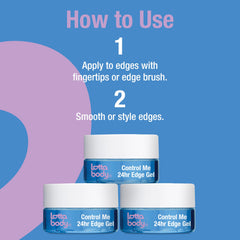 Lottabody on a vanity with styling tools showing easy daily use and quick results