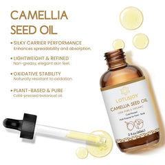 LOTUSJOY dropper dispensing oil, highlights precise application benefit