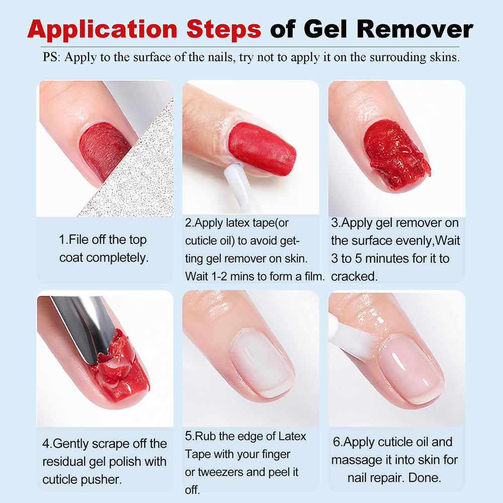 LOUINSTIC before-and-after nails demonstrating clean removal and nail preservation