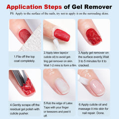 LOUINSTIC before-and-after nails demonstrating clean removal and nail preservation