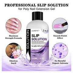 LOUINSTIC slip solution texture close-up showing smooth, low-odor formula