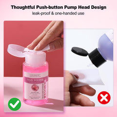 LOUINSTIC gel-like remover texture close-up that clings for fast removal