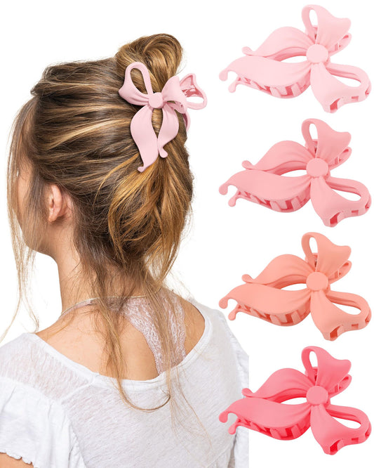 Lourny front packaging showing four cute bow clips and clear value