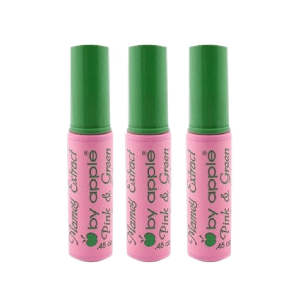 LOVATIC front packaging of Super Lash Mascara showing pink and green tubes, easy-grip design