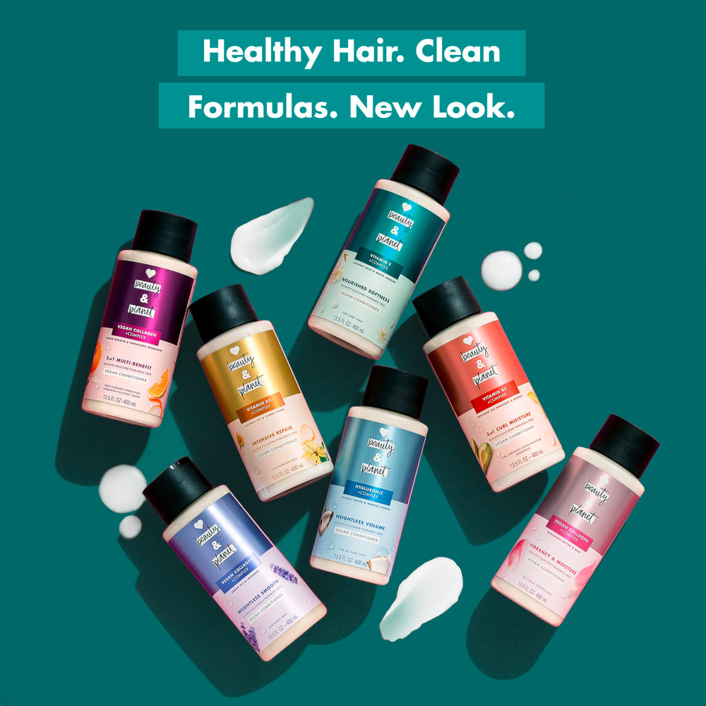 Love Beauty And Planet on curly hair after use showing defined bouncy curls