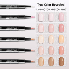 Love easy close-up glossy finish showing salon shine and wear resistance