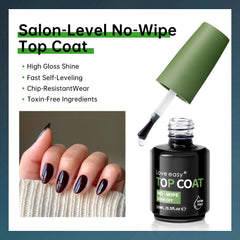 Love easy cured nails with glossy finish illustrating long-lasting shine and protection