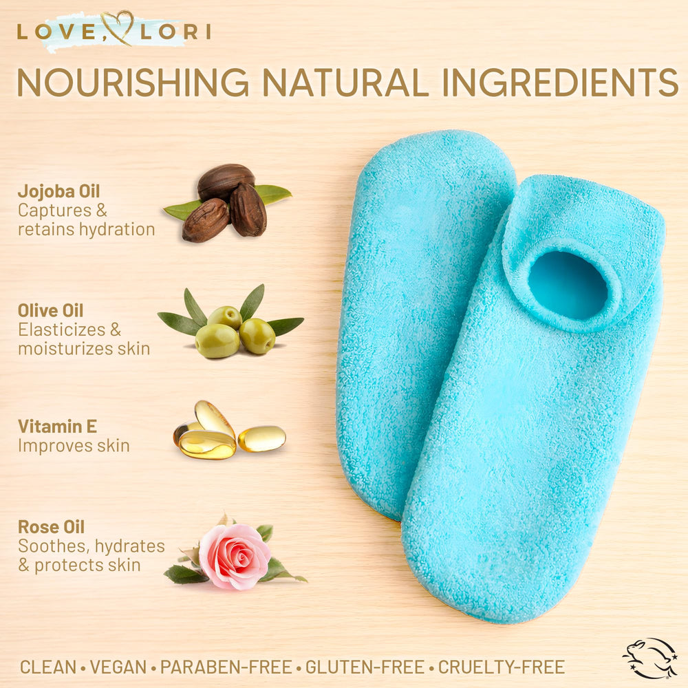 LOVE, LORI clean socks hanging to air dry after hand washing