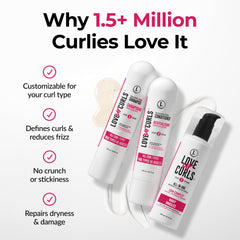 Love Ur Curls products held next to hand showing actual size and portability