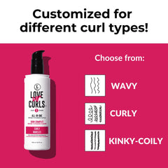 Love Ur Curls styler and Irish sea moss gel showing smooth texture benefit