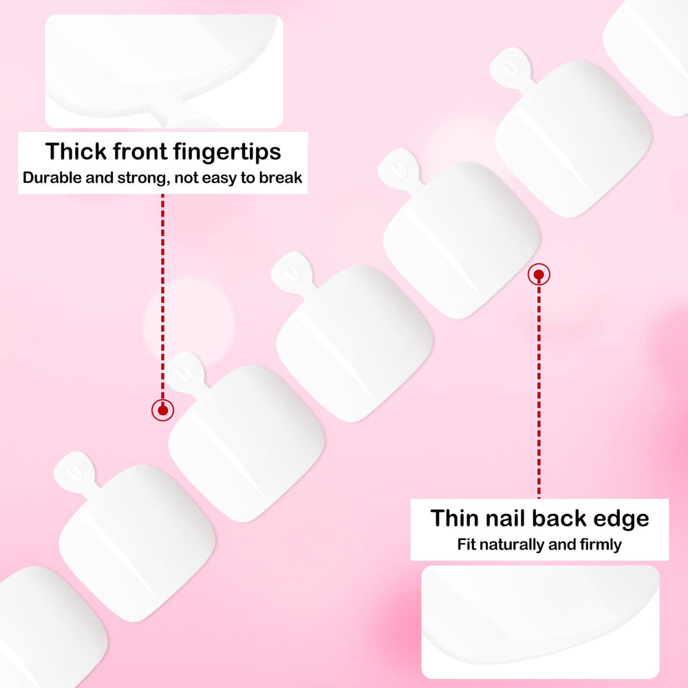 LoveOurHome nail file and wooden stick beside tips, showing easy at-home prep