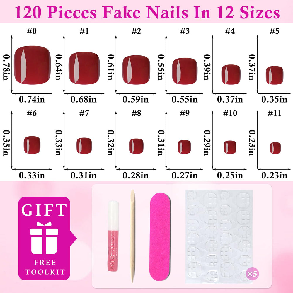 LoveOurHome glossy red toe tips close-up showing salon-like shine