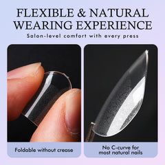LoveOurHome short oval nails decorated with polish and rhinestones for inspiration