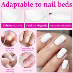 LoveOurHome nails worn while typing to show comfortable wear and everyday functionality