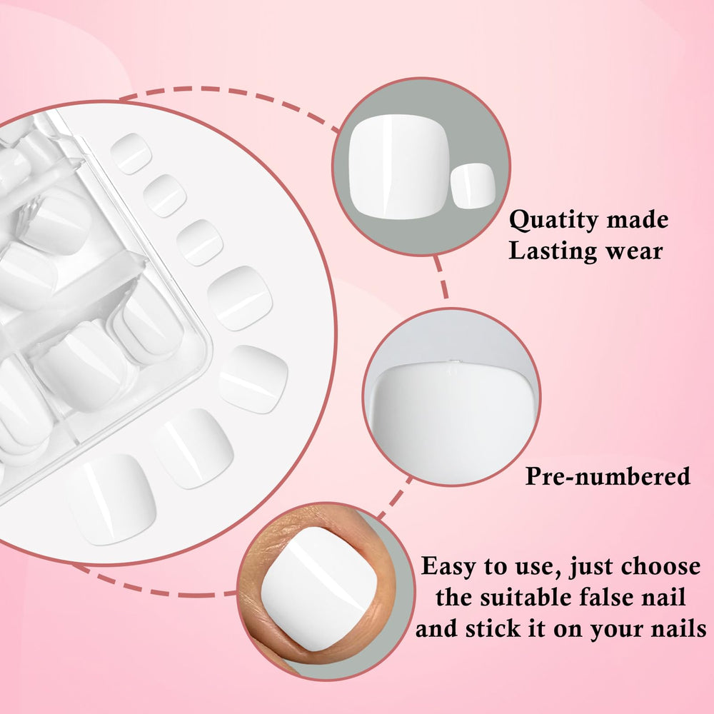 LoveOurHome application photo showing a woman pressing toe tip for quick pedicure