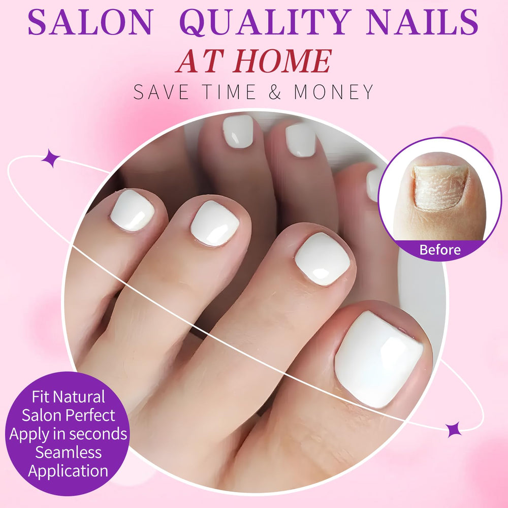 LoveOurHome lifestyle image of finished pedicure on beach showing polished look