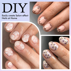LoveOurHome lifestyle image of hands wearing short oval press-ons for daily use