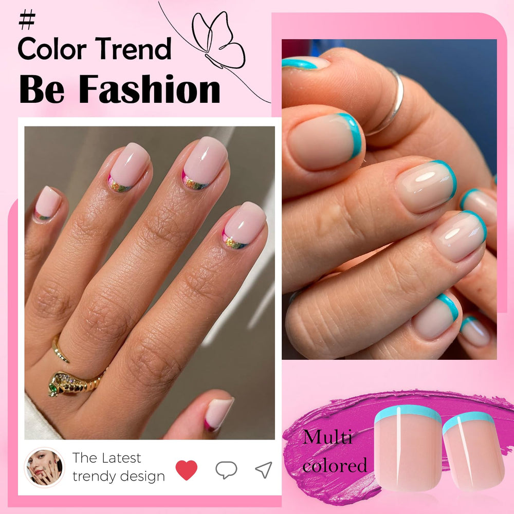LoveOurHome lifestyle image of outfit paired with short square nails