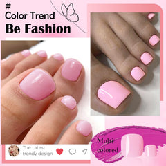 LoveOurHome lifestyle shot of painted toes in sandals highlighting event-ready pedicure look
