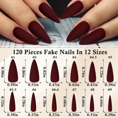 LoveOurHome layout of 120 nails in 12 sizes showing variety for accurate fit