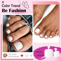 LoveOurHome glossy white close-up highlighting salon-like shine and neat coverage