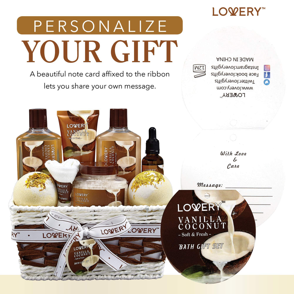 LOVERY handmade basket with gift note card ready to personalize for gifting benefit