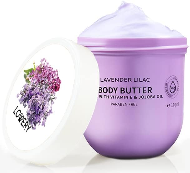 LOVERY open jar showing whipped cream texture for deep hydration benefit