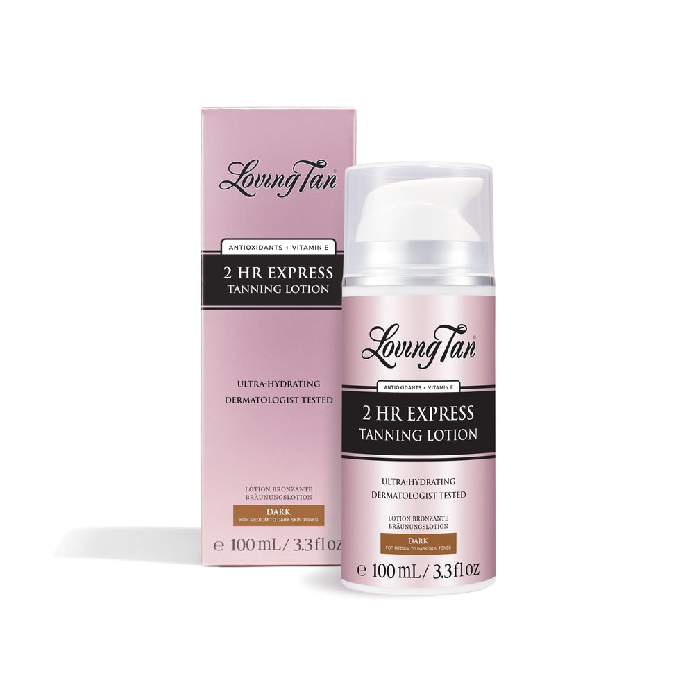 Loving Tan front packaging showing product and label for clear identification and benefit