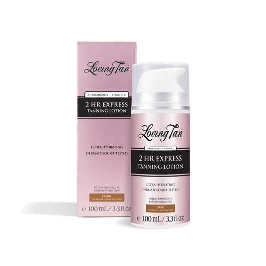 Loving Tan front packaging showing product and label for clear identification and benefit