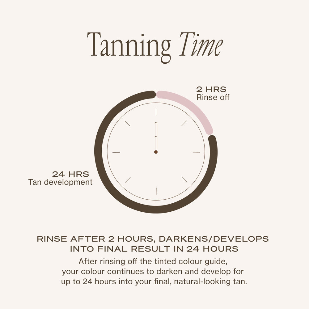 Loving Tan in a beach bag lifestyle shot signifying ready-to-wear bronzed look