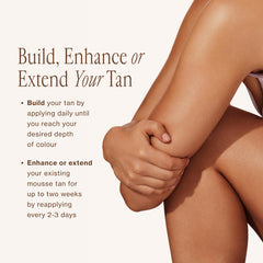 Loving Tan displayed on vanity to show lifestyle use and quick-dry convenience