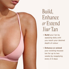 Loving Tan on vanity in bathroom showing daily-routine convenience