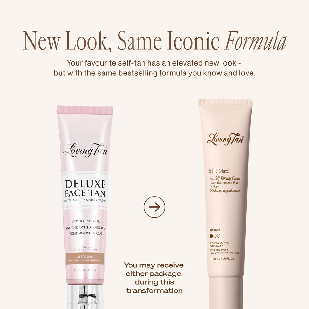 Loving Tan pump top dispensing cream for precise, mess-free application