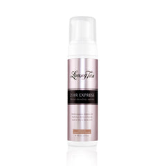 Loving Tan medium front packaging showing sleek bottle and label benefit: professional quality tan