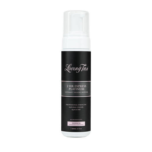 Loving Tan bottle front packaging shows premium design and rich shade benefits