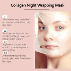 LOYOTICE peeling off mask in morning, revealing firmer-looking skin benefit