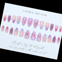 LPOODDNU pressing nail with glue tab for quick at-home salon-style application