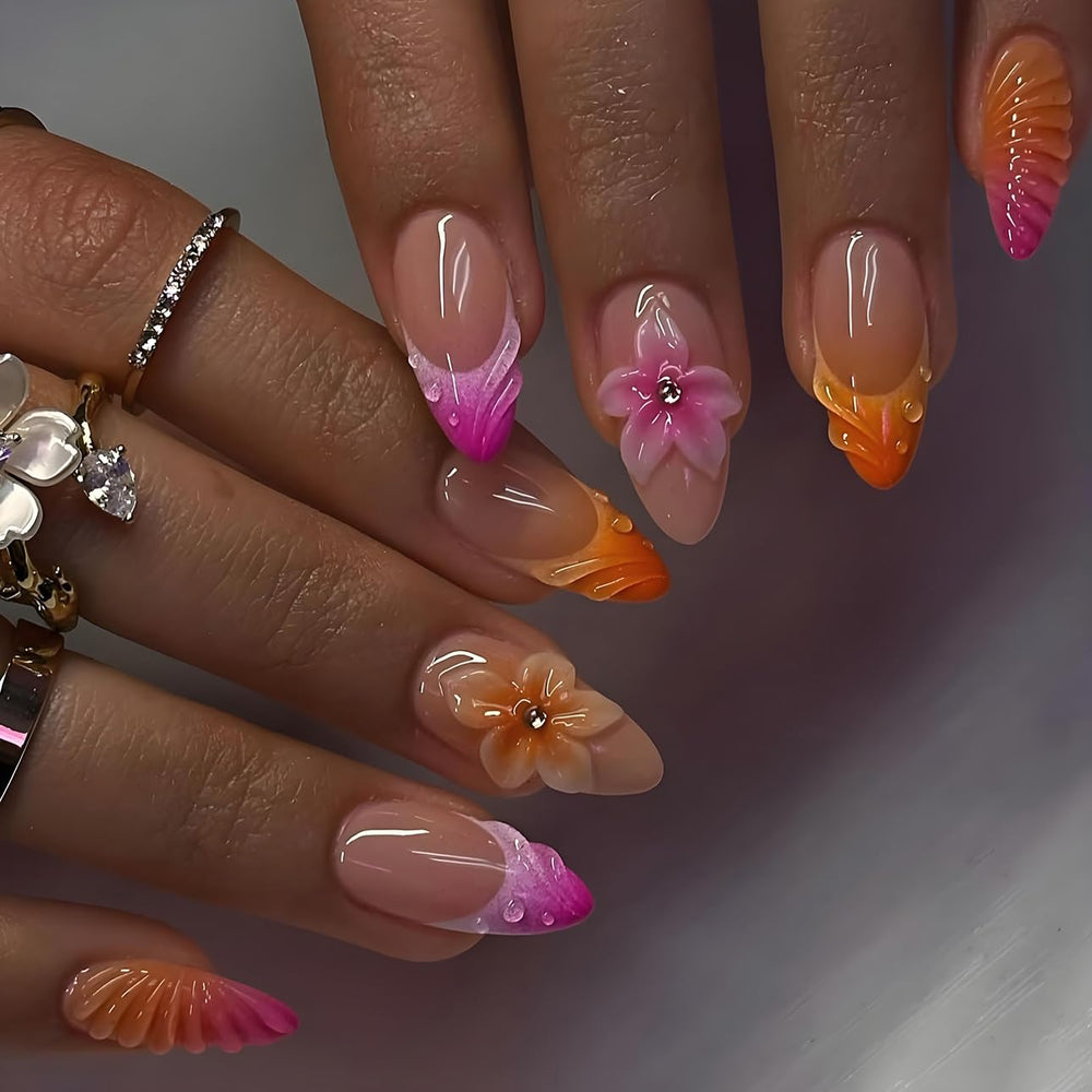 LPOODDNU close-up of 3D flower ocean texture highlighting detailed design and depth