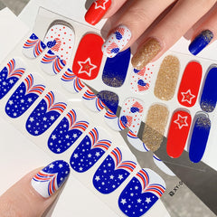 LRKNNO applying strip peeled from backing for quick no-lamp manicure