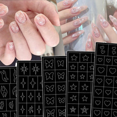 LRKNNO close-up of paper stencil texture for easy application benefit