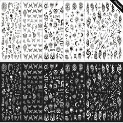 LRKNNO close-up of snake and star decals highlighting intricate detail and contrast
