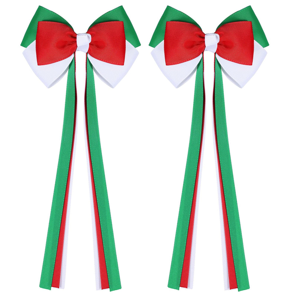 LSVOZ front view red green white bows showcasing festive design and quick styling